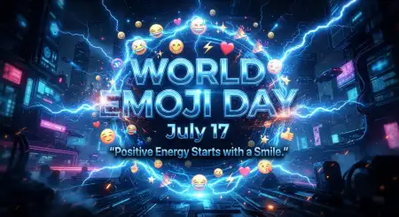 Happy Emoji Poster For July Celebration - Free World Emoji Day Poster 2026 Download