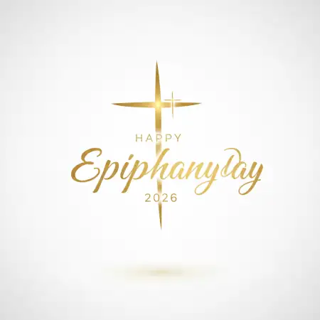 Free Happy Epiphany Day 2026 Christian Typography Background Download
