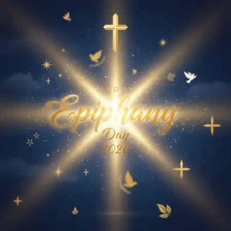 happy epiphany day 2026 church social media post