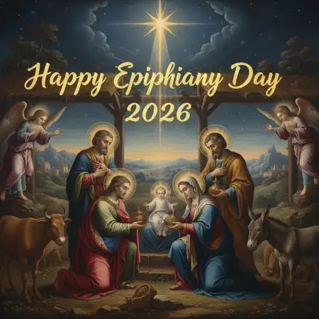Free Happy Epiphany Day 2026 Messages Background Download