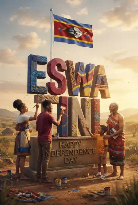 Happy Eswatini Independence Day Social Media Post - Free Eswatini Independence Day 2026 Download