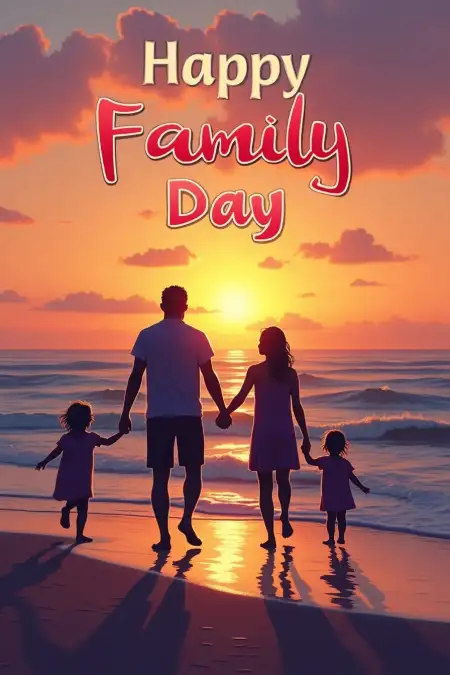 Happy Family Day Wishes Card Design - Free Related Card Image
