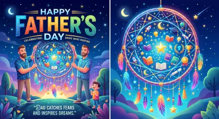 Free Happy Fathers Day 2026 Badge Design Image Download
