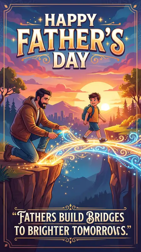 Free Happy Fathers Day 2026 Story Template Image Download