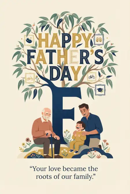 Happy Fathers Day Australia 2026 Instagram Post Design - Free Fathers Day Australia 2026 Download