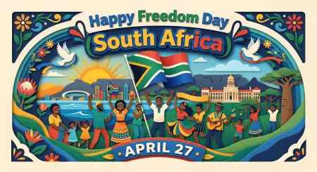 Free Happy Freedom Day South Africa Banner Captions Images 2026 Image Download
