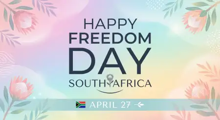 Free Happy Freedom Day South Africa Design Text Captions 2026 Image Download
