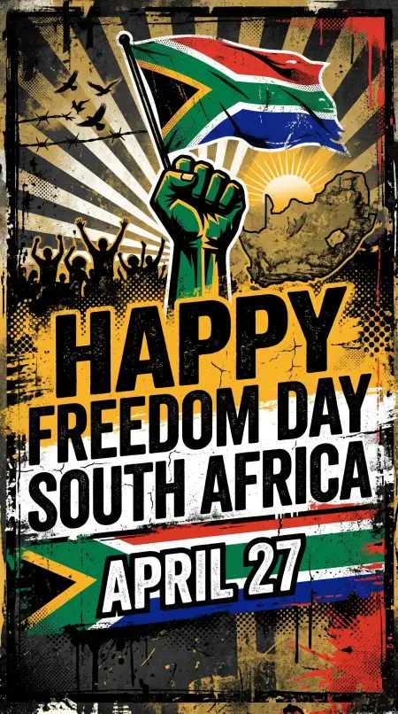 Free Happy Freedom Day South Africa Poster Images Text 2026 Image Download