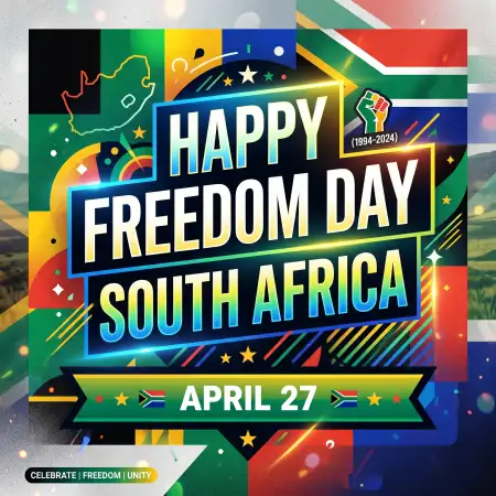 Free Happy Freedom Day South Africa Social Captions Text 2026 Image Download