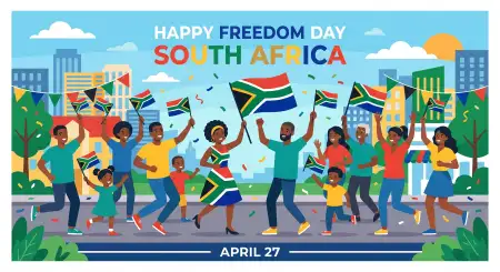 Free Happy Freedom Day South Africa Social Media Captions 2026 Image Download