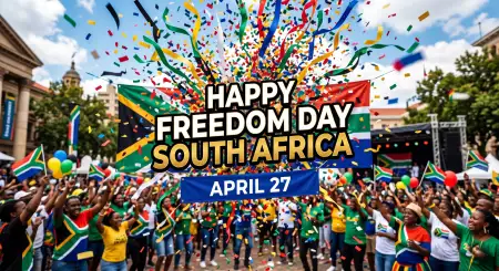 Free Happy Freedom Day South Africa Social Media Post Text 2026 Image Download