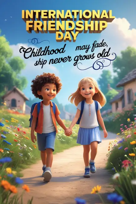 Happy Friendship Day Whatsapp Status Image - Free International Friendship Day Download