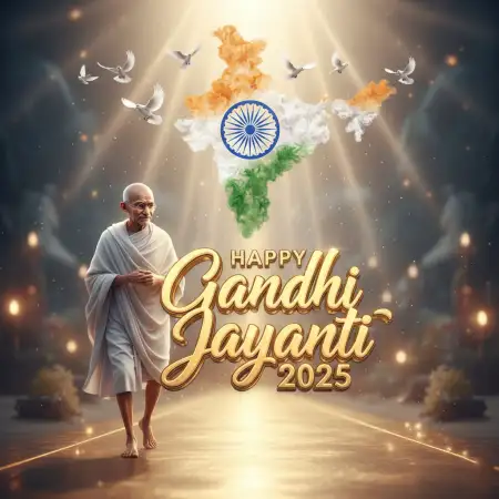 Happy Gandhi Jayanti 2025 Shayari In Hindi - Free Hindi Shayari Download