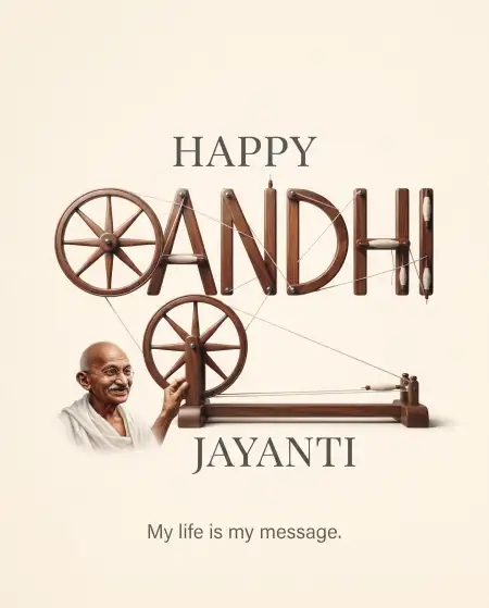 happy gandhi jayanti 2026 greeting post - Gandhi Jayanti 2026
