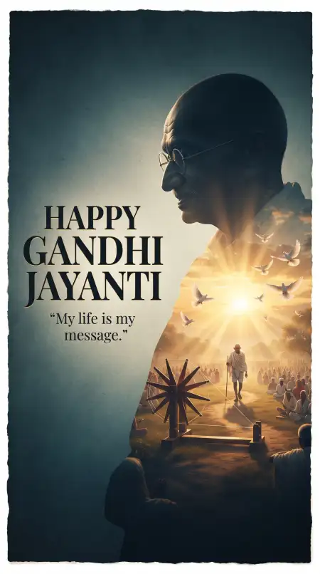 happy gandhi jayanti 2026 poster
