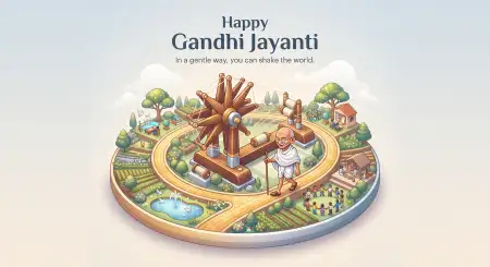happy gandhi jayanti 2026 wishes images with quotes - Happy Gandhi Jayanti 2026 Wishes In Hindi