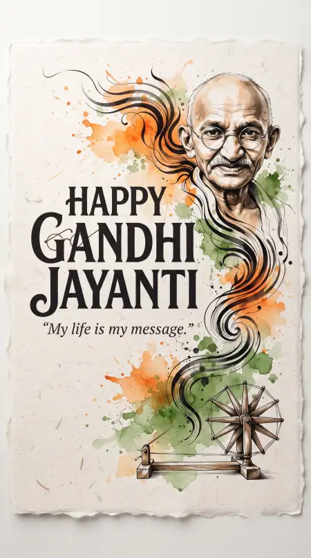 happy gandhi jayanti creative wishes