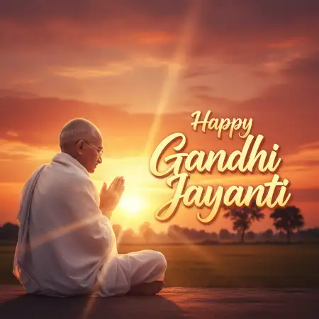 Happy Gandhi Jayanti Free Vector Illustration - Free Vector Download