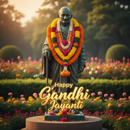 Happy Gandhi Jayanti Greeting Card Online Free - Free Card Download