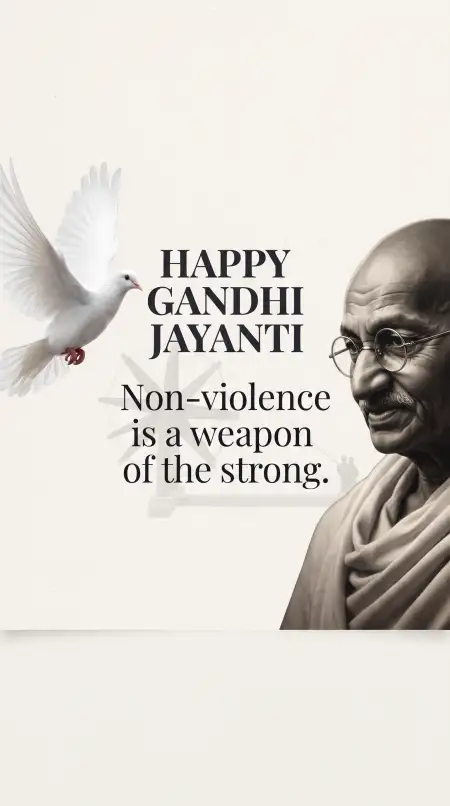 happy gandhi jayanti non violence wishes