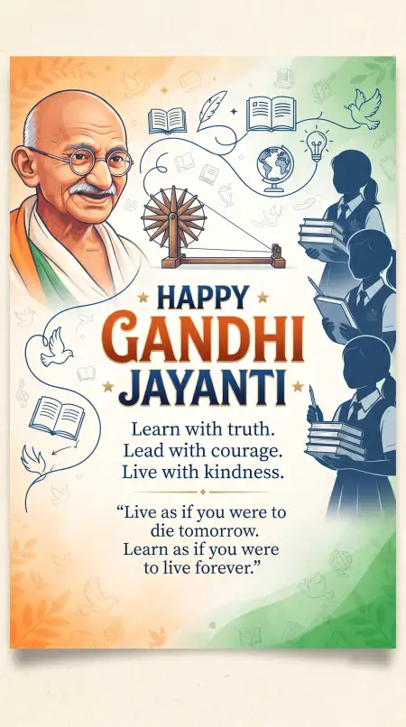 happy gandhi jayanti wishes for teachers and students
