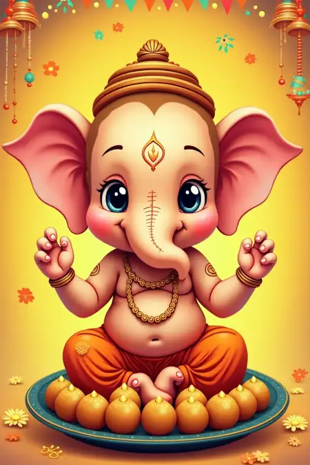 Happy Ganesh Chaturthi 2025 Cute Baby Ganesh Images - Free Happy Ganesh Chaturthi Download