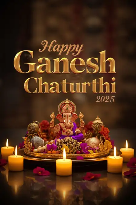Happy Ganesh Chaturthi 2025 Message In Hindi - Free Happy Ganesh Chaturthi Download