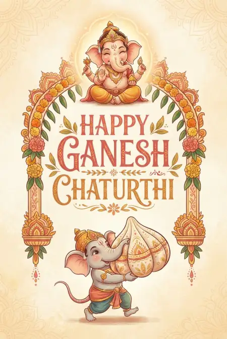 Happy Ganesh Chaturthi 2026 Png Transparent