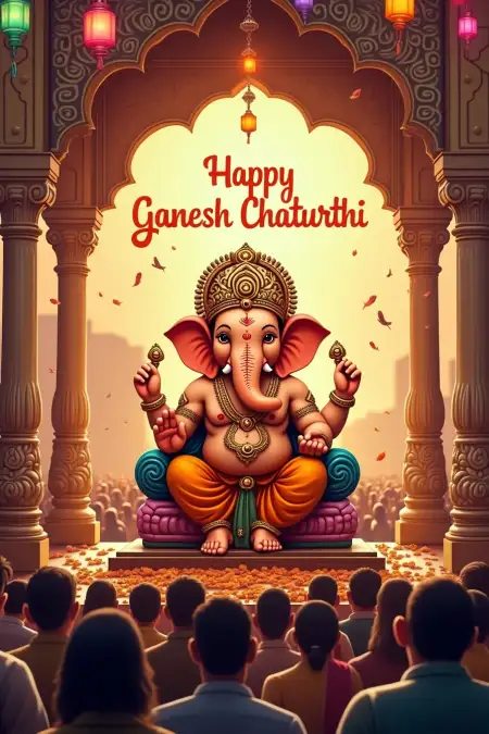 Happy Ganesh Chaturthi Facebook Cover Photo - Free Happy Ganesh Chaturthi Download