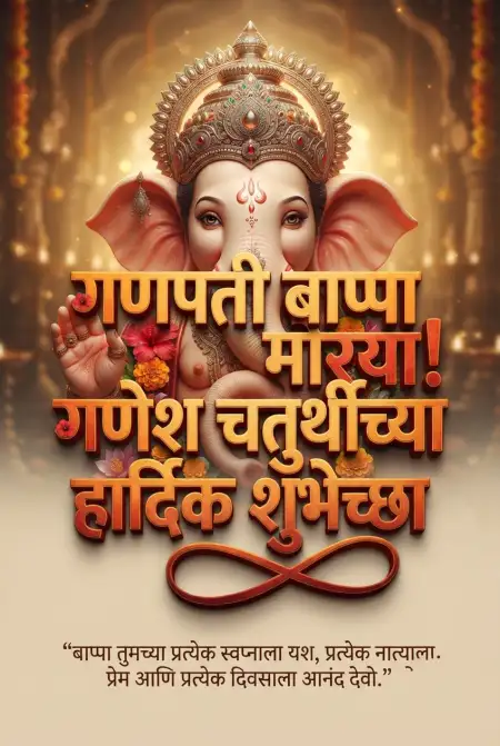 happy ganesh chaturthi facebook post marathi - Ganesh Chaturthi Wishes In Marathi