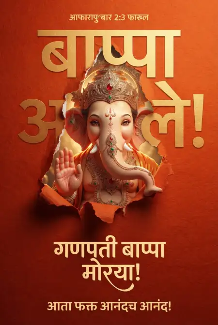 happy ganesh chaturthi facebook wishes marathi - Ganesh Chaturthi Wishes In Marathi