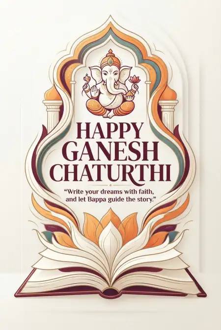 Happy Ganesh Chaturthi Greeting Card 2026