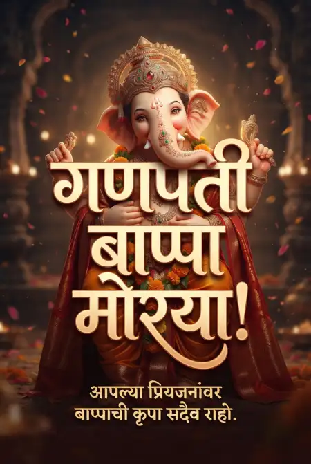 happy ganesh chaturthi viral post marathi - Ganesh Chaturthi Wishes In Marathi