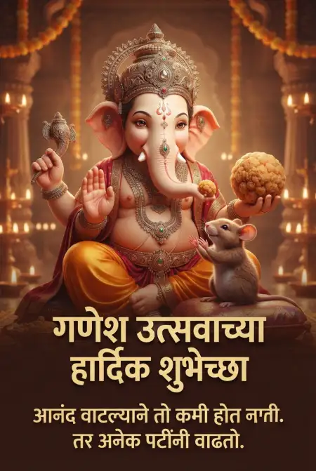 happy ganesh chaturthi whatsapp images marathi - Ganesh Chaturthi Wishes In Marathi