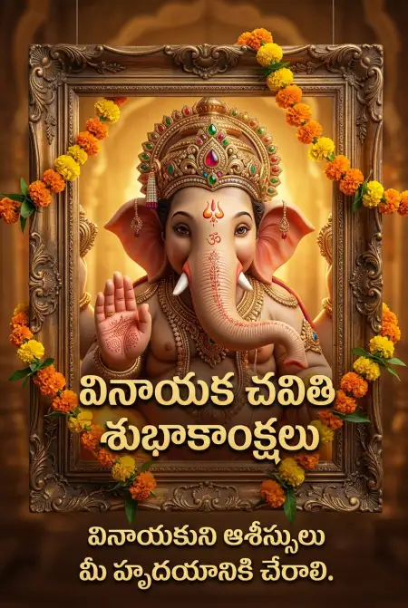 Happy Ganesh Chaturthi Whatsapp Status Telugu
