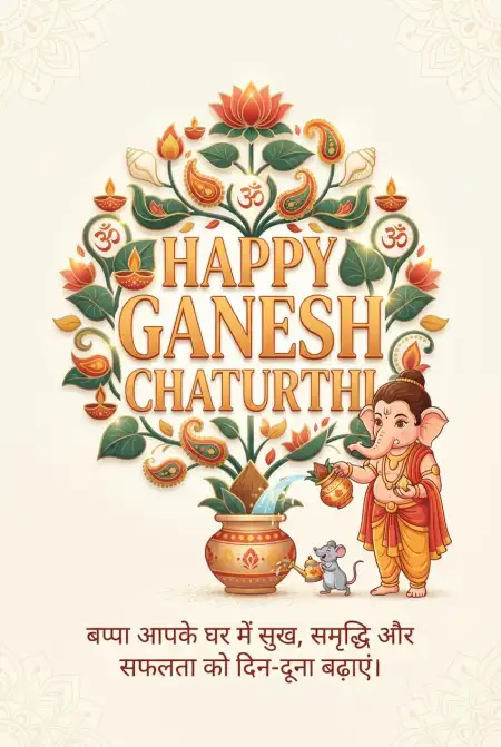 happy ganesh chaturthi wishes images for instagram - Ganesh Chaturthi Wishes In Hindi