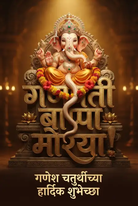 happy ganesh chaturthi wishes in marathi - Ganesh Chaturthi Wishes In Marathi