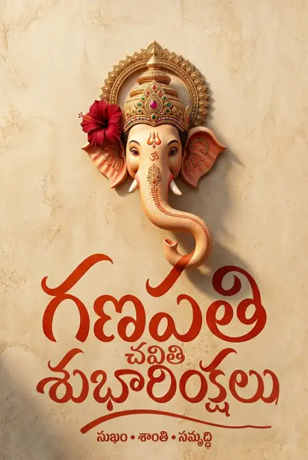Happy Ganesh Chaturthi Wishes In Telugu