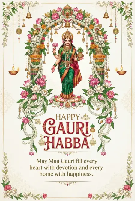 happy gauri habba hd images 2026 - Happy Gauri Habba Wishes 2026