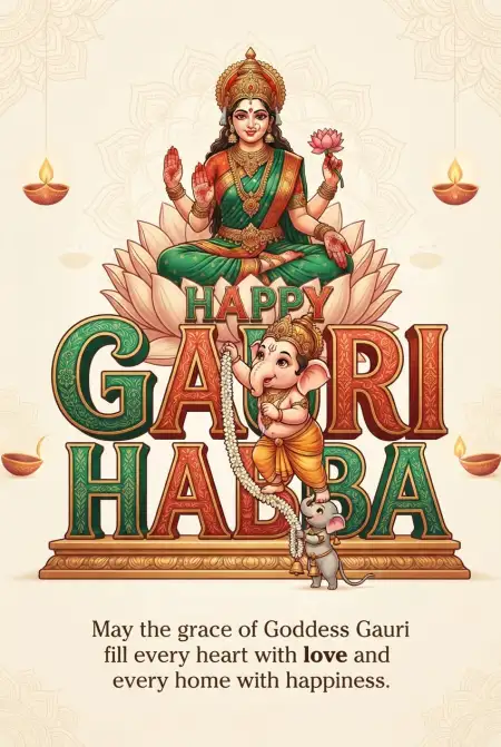 Happy Gauri Habba Wishes 2026