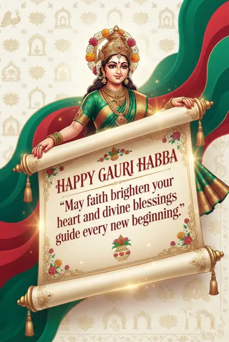 happy gauri habba instagram story wishes 2026 - Happy Gauri Habba Wishes 2026