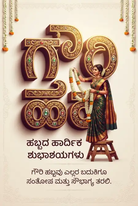 happy gauri habba wishes in kannada 2026 - Happy Gauri Habba Wishes 2026