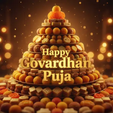 Happy Govardhan Puja Images Hd With Light Effect - Free Happy Govardhan Puja Download