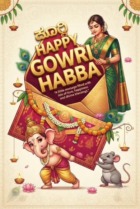 happy gowri habba images 2026 - Happy Gauri Habba Wishes 2026