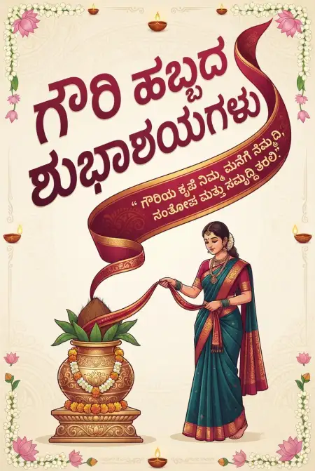 happy gowri habba kannada images 2026 - Happy Gauri Habba Wishes 2026