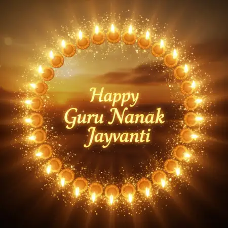 Happy Guru Nanak Jayanti 2025 3d Text Design Free Download - Free Happy Guru Nanak Jayanti Download
