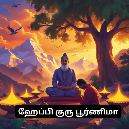 Happy Guru Purnima Tamil Greetings - Free Happy Guru Purnima Download
