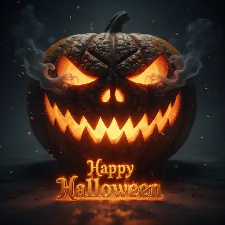 Happy Halloween Greeting Card Design - Free Card Download