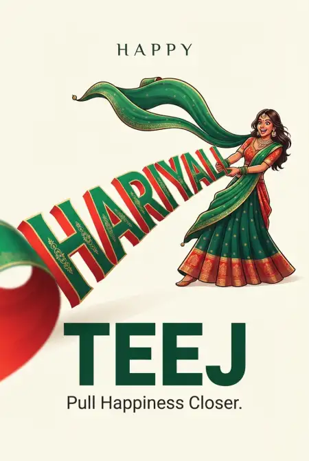 happy hariyali teej 2026 greetings images - Happy Hariyali Teej 2026