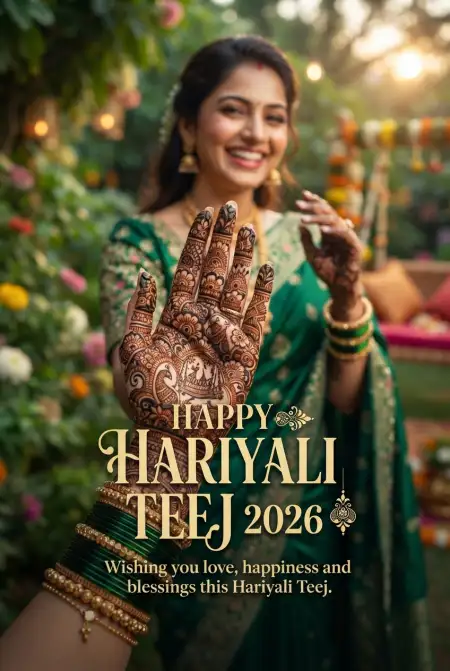 happy hariyali teej 2026 instagram post - Happy Hariyali Teej 2026